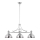 Jupiter 1789 - PT3 - Lampadario a sospensione con supporto rigido PLATINO 3xE27/60W/230V argento