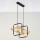 Jupiter 2026 - Lampadario a sospensione con filo FIORI 2xG9/10W/230V nero/oro/beige