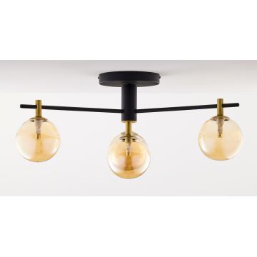 Jupiter 2031 - Lampadario a plafone FIGARO 4xG9/10W/230V nero/oro/beige