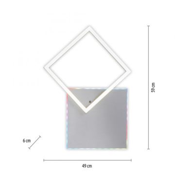 JUST LIGHT. 11327-95 - Plafoniera LED RGBW dimmerabile RENDA LED/31W/230V 2700-5000K + telecomando