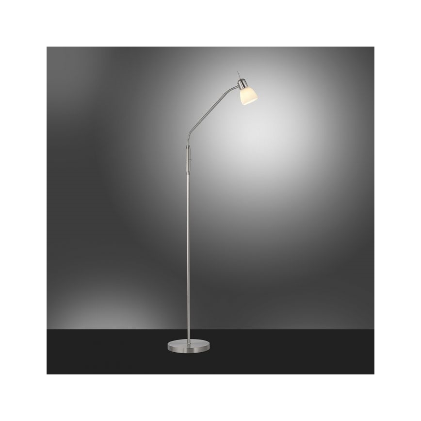 JUST LIGHT. 11956-55 - Lampada con piedistallo KARO 1xE14/40W/230V cromo