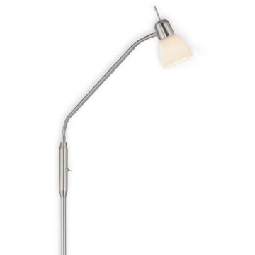 JUST LIGHT. 11956-55 - Lampada con piedistallo KARO 1xE14/40W/230V cromo