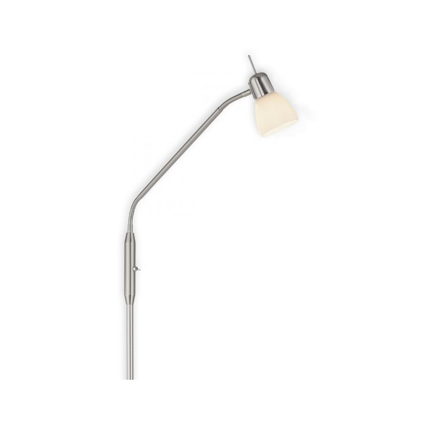 JUST LIGHT. 11956-55 - Lampada con piedistallo KARO 1xE14/40W/230V cromo