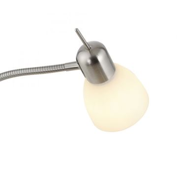 JUST LIGHT. 11956-55 - Lampada con piedistallo KARO 1xE14/40W/230V cromo