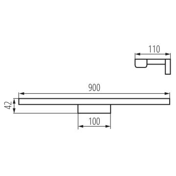 Illuminazione a LED per specchi da bagno ASTEN LED / 15W / 230V IP44 bianco