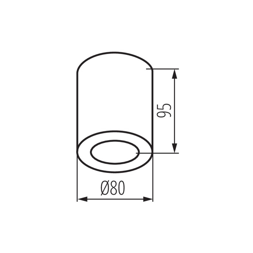 Plafoniera da bagno SANI 1xGU10/10W/230V IP44 cromo opaco