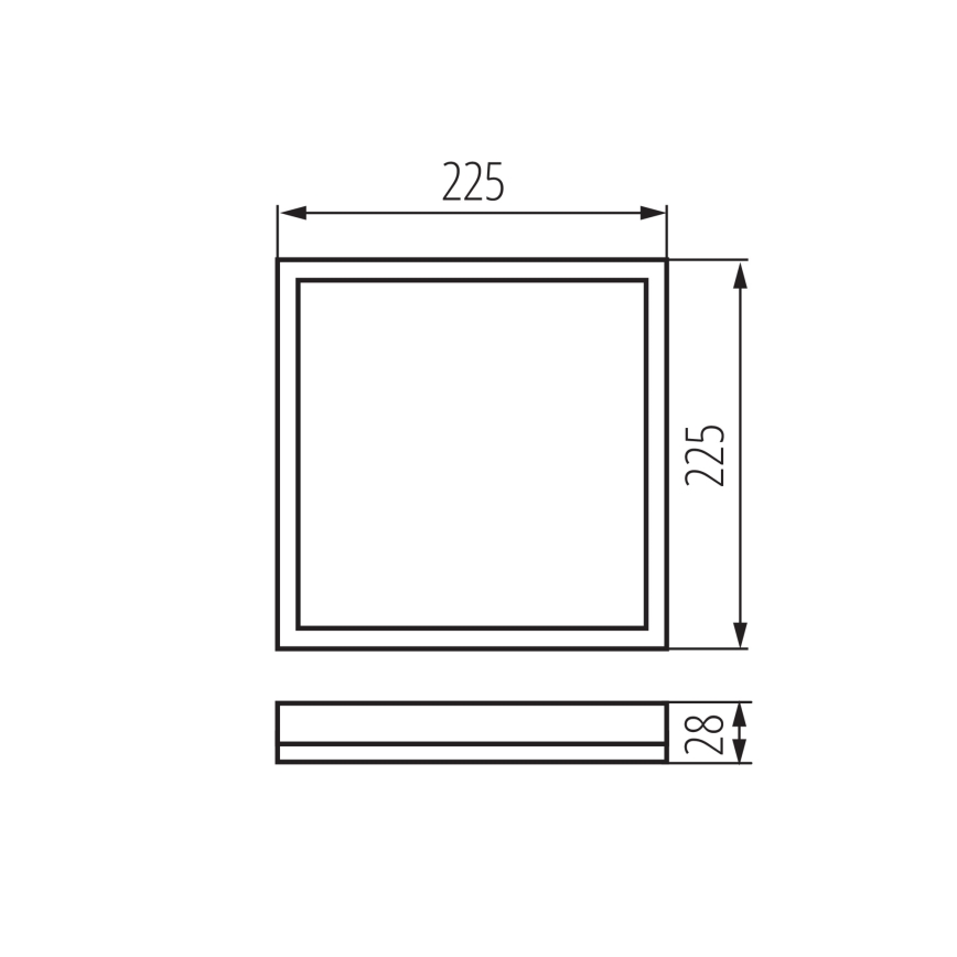 Plafoniera LED da bagno AZPO LED/12,3W/230V IP54 bianco