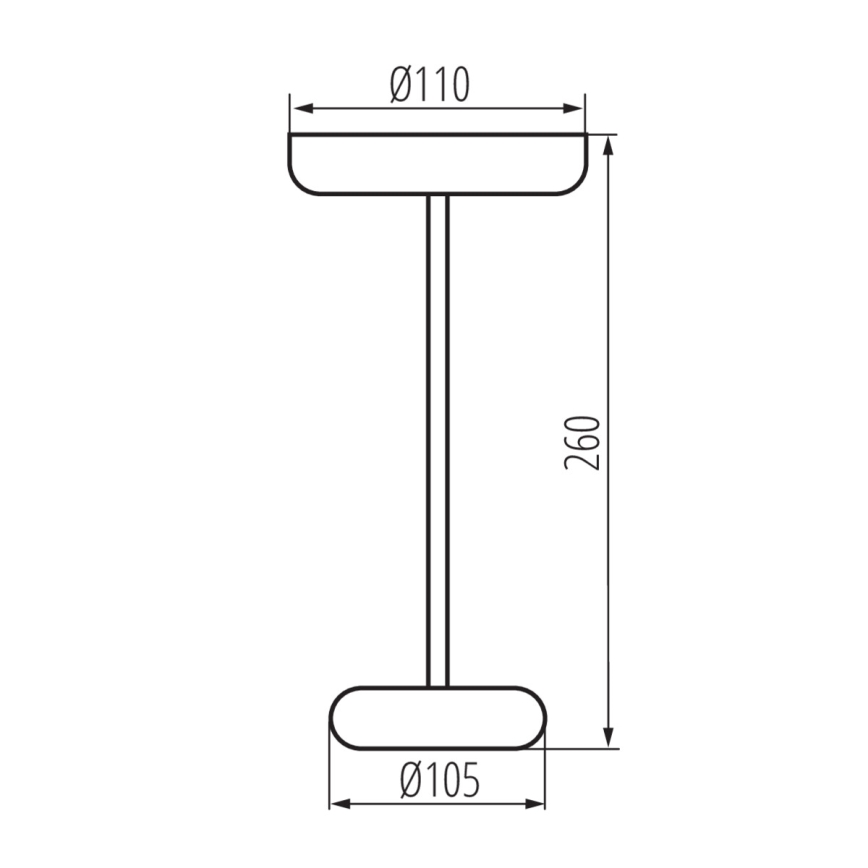 Kanlux 37313- Lampada ricaricabile dimmerabile FLUXY LED/1,7W/1800 mAh IP44 verde