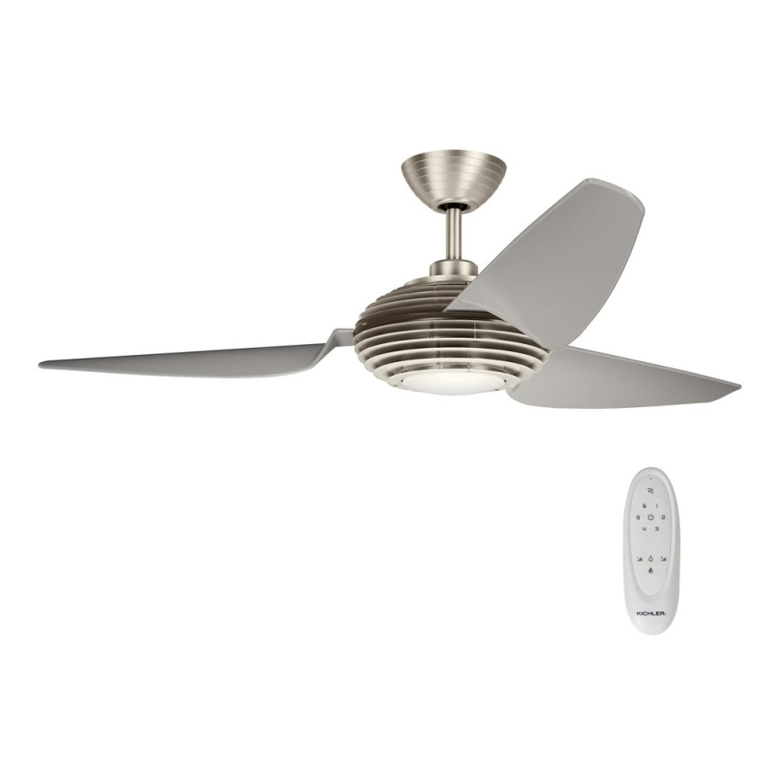 Kichler - Ventilatore da soffitto dimmerabile a LED VOYA LED/14W/230V + telecomando