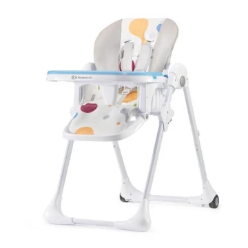 KINDERKRAFT - Sedia da pranzo per bambini YUMMY beige/bianco