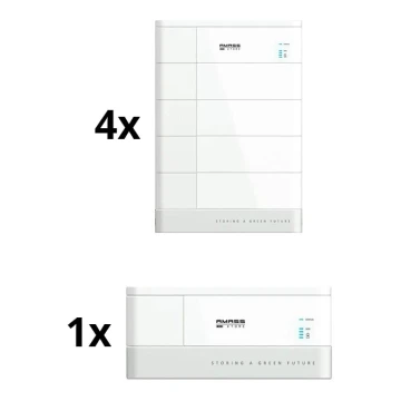 Kit solare: modulo batteria 4x 2,56kWh + base con centralina batteria