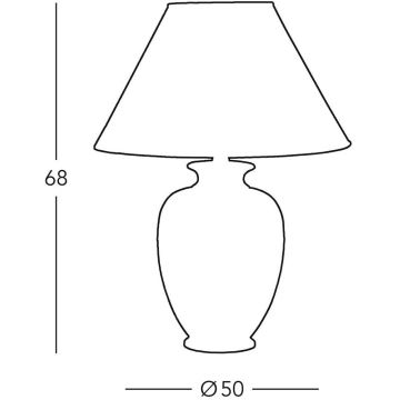 Kolarz 0014.75 - Lampada da tavolo GIARDINO 1xE27/100W/230V