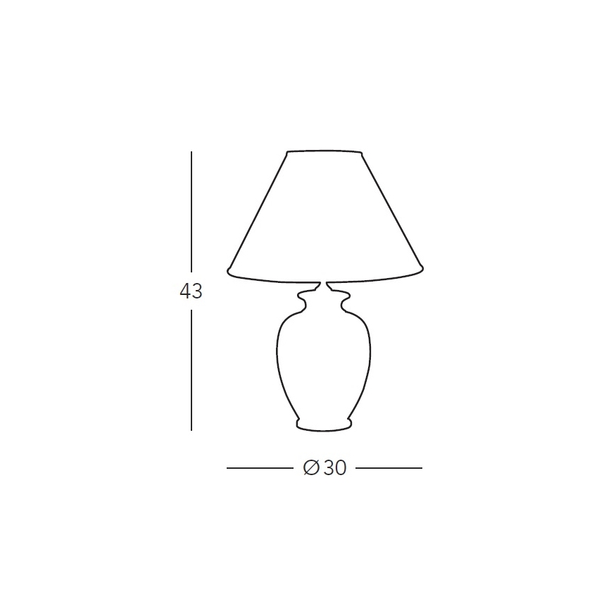 Kolarz 731.70W.100 - Lampada da tavolo NONNA 1xE27/100W/230V bianco