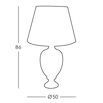 Kolarz 780.71 - Lampada da tavolo DAUPHIN 1xE27/100W/230V