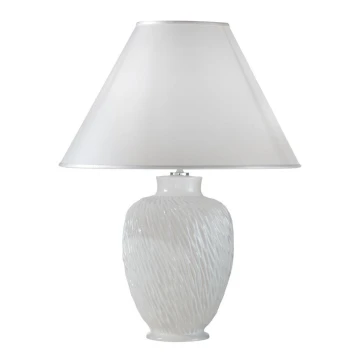 Kolarz A1340.71 - Lampada da tavolo  CHIARA 1xE27/100W/230V bianca, diametro 40 cm