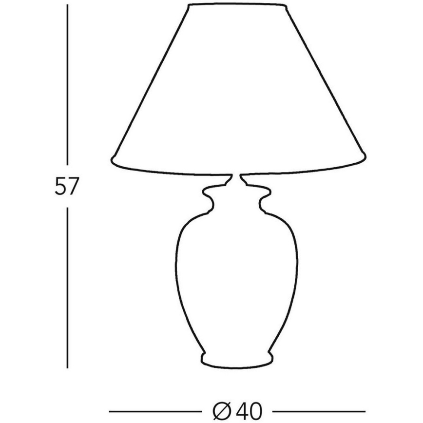 Kolarz A1354.71 - Lampada da tavolo GIARDINO 1xE27/100W/230V diametro 40 cm
