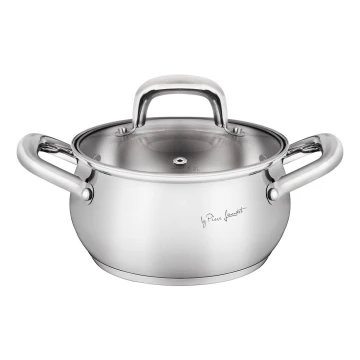 Lamart - Pentola con coperchio 16 cm in acciaio inox