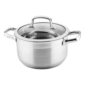 Lamart - Pentola con coperchio 22 cm in acciaio inox