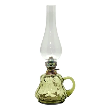 Lampada a olio TEREZA 34 cm verde foresta grande krakle