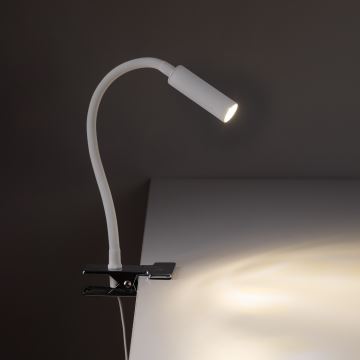 Lampada con morsetto LAGOS 1xG9/6W/230V bianco