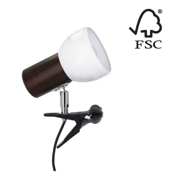 Lampada con morsetto SVENDA 1xE27/60W/230V - certificato FSC