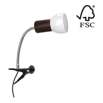 Lampada con morsetto SVENDA 1xE27/60W/230V - certificato FSC