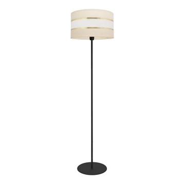 Lampada con piedistallo HELEN 1xE27/60W/230V color crema/nero/oro