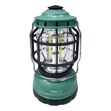 Lampada da campeggio portatile dimmerabile a LED 3xLED/3W/3xAA IPX4 verde