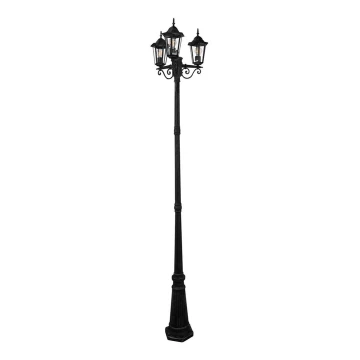 Lampada da esterno 3xE27/20W/230V IP43 2,58 m nero