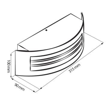 Lampada da esterno SITOM 1xE27/14W/230V