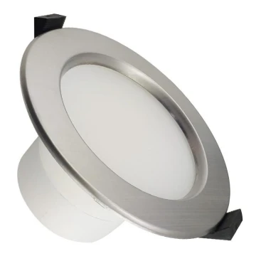 Lampada da incasso LED per bagni LED/10W/230V 4000K argento IP44