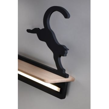 Lampada da parete a LED per bambini con mensola JUMPING CAT LED/5W/230V