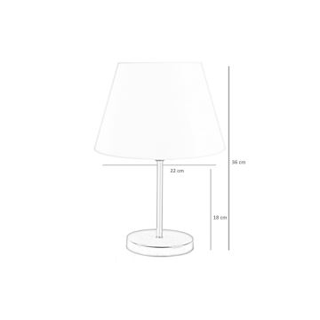 Lampada da tavolo 1xE27/60W/230V beige/oro