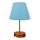 Lampada da tavolo 1xE27/60W/230V blu/rame