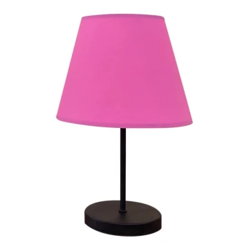 Lampada da tavolo 1xE27/60W/230V rosa/nero