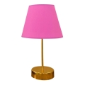 Lampada da tavolo 1xE27/60W/230V rosa/rame