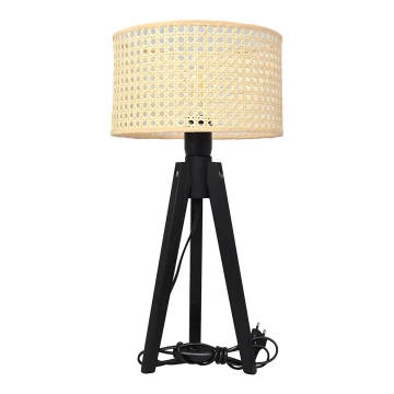 Lampada da tavolo ALBA 1xE27/60W/230V rattan/pino