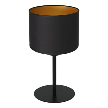 Lampada da tavolo ARDEN 1xE27/60W/230V d. 18 cm nero/oro