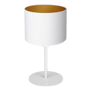 Lampada da tavolo ARDEN 1xE27/60W/230V diametro 18 cm bianco/oro