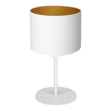 Lampada da tavolo ARDEN 1xE27/60W/230V diametro 18 cm bianco/oro