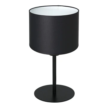 Lampada da tavolo ARDEN 1xE27/60W/230V diametro 18 cm nero/bianco