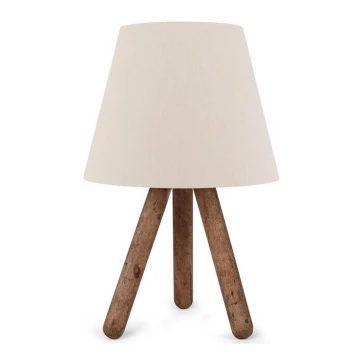 Lampada da tavolo AYD 1xE27/60W/230V beige/marrone