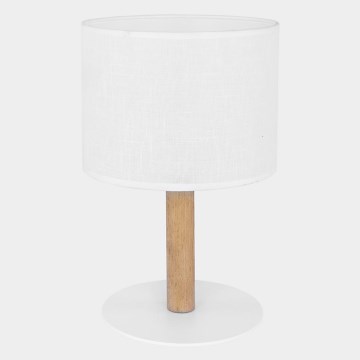 Lampada da tavolo DEVA 1xE27/60W/230V bianco/legno