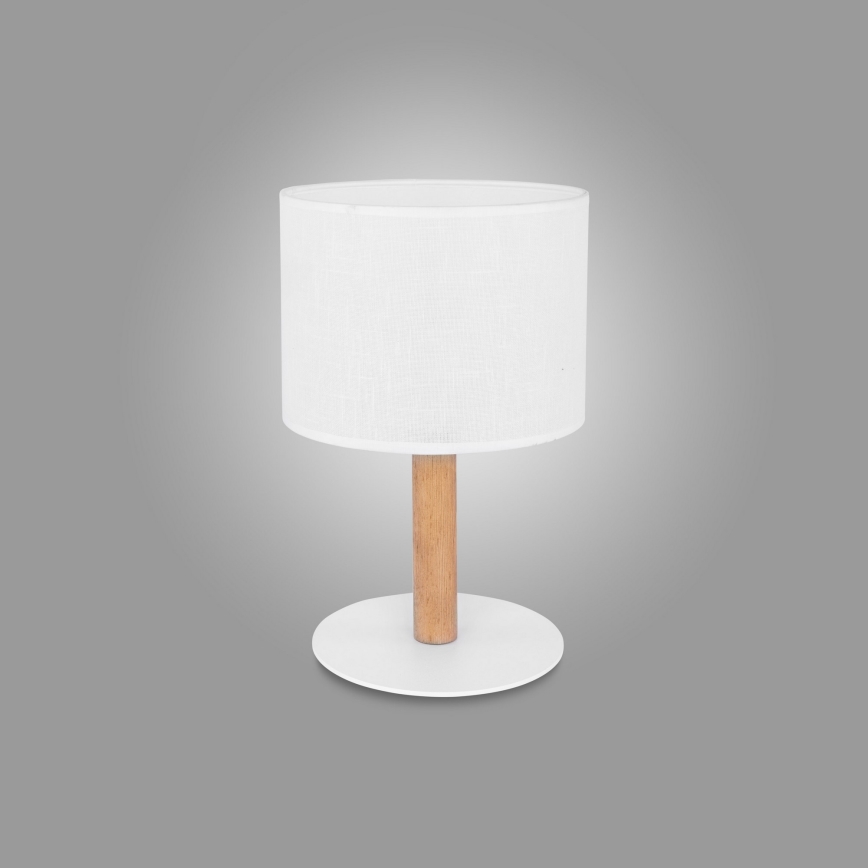 Lampada da tavolo DEVA 1xE27/60W/230V bianco/legno
