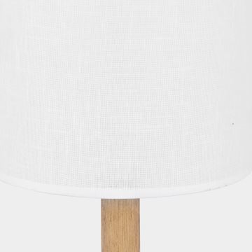 Lampada da tavolo DEVA 1xE27/60W/230V bianco/legno