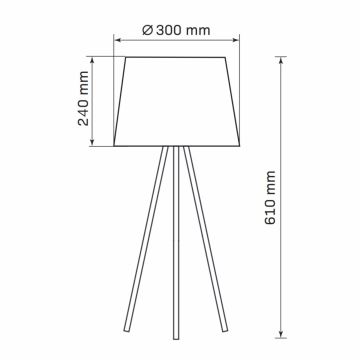 Lampada da tavolo ELENA 1xE27/20W/230V bianco