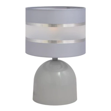 Lampada da tavolo HELEN 1xE27/60W/230V grigio/argento