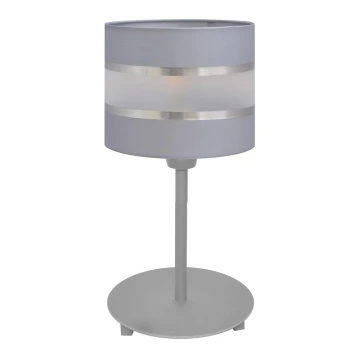 Lampada da tavolo HELEN 1xE27/60W/230V grigio/argento