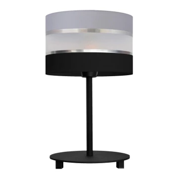 Lampada da tavolo HELEN 1xE27/60W/230V nero/grigio/argento