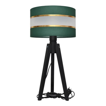 Lampada da tavolo HELEN 1xE27/60W/230V verde/oro/pino